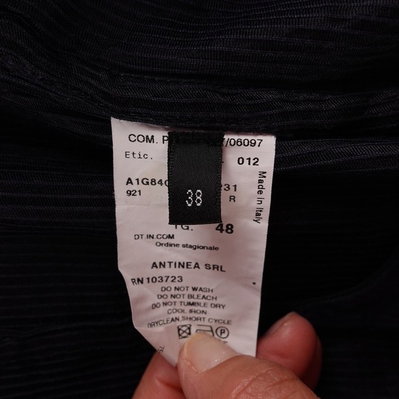 Vintage Emporio Armani Navy Light Weight Corduroy Blazer Mens 48 Made in Italy - Picture 4 of 12